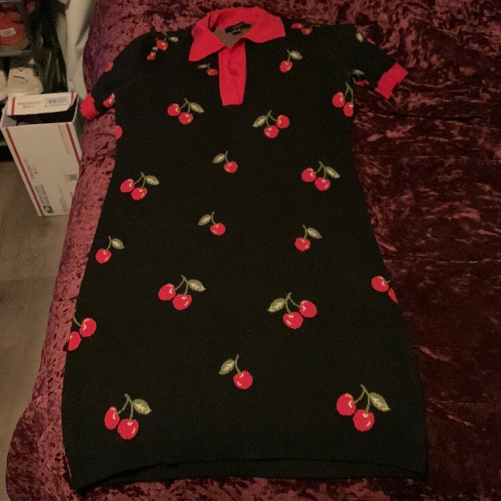Cherry Sweater Dress